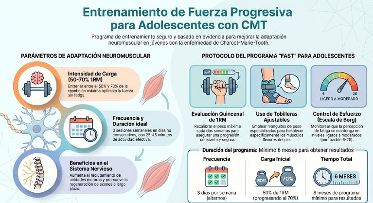 Entrenamiento de Resistencia Progresiva (PRT) en Adolescentes con Charcot-Marie-Tooth
